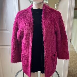 Molly Bracken Vibrant Pink Teddy Jacket